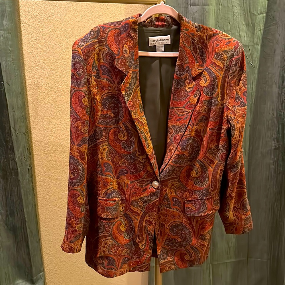 Paisley 1-Button Blazer